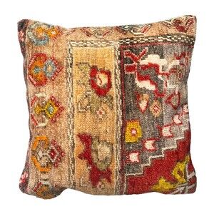 SUNDANCE Turkish 100% Wool ALANYA 20" Throw Pillow w/Insert Down Kilim Rug